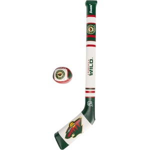 image:imageFranklin Sports NHL Team Mini Soft Hockey Stick Set  NHL Team Soft Foam Mini Hockey Stick and Ball  Great Toy for KidsMinnesota Wild