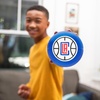 image:imageFranklin Sports Kids NBA Mini Foam Basketball  55 Inch Soft Toy Basketball for Indoor or Mini Over the Door HoopsLos Angeles Clippers