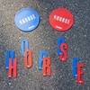 image:imageFranklin Sports NBA Horse Play Kids Basketball Game Set  2 Player Basketball Shooting Kit for Kids  HORSE Letters  Shot Markers  Game Sheet  Carry Bag Included  Ages 3
