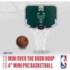 image:imageFranklin Sports NBA Team Over The Door Basketball Hoop  Kids Indoor Mini Basketball Hoop with Basketball  NBA Fan Shop Mini Hoop for Bedroom amp OfficeMilwaukee Bucks