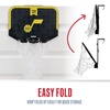 image:imageFranklin Sports NBA Team Over The Door Basketball Hoop  Kids Indoor Mini Basketball Hoop with Basketball  NBA Fan Shop Mini Hoop for Bedroom amp OfficeUtah Jazz 2
