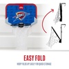image:imageFranklin Sports NBA Team Over The Door Basketball Hoop  Kids Indoor Mini Basketball Hoop with Basketball  NBA Fan Shop Mini Hoop for Bedroom amp OfficeOklahoma City Thunder