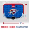 image:imageFranklin Sports NBA Team Over The Door Basketball Hoop  Kids Indoor Mini Basketball Hoop with Basketball  NBA Fan Shop Mini Hoop for Bedroom amp OfficeOklahoma City Thunder