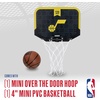 image:imageFranklin Sports NBA Team Over The Door Basketball Hoop  Kids Indoor Mini Basketball Hoop with Basketball  NBA Fan Shop Mini Hoop for Bedroom amp OfficeUtah Jazz 2