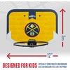 image:imageFranklin Sports NBA Team Over The Door Basketball Hoop  Kids Indoor Mini Basketball Hoop with Basketball  NBA Fan Shop Mini Hoop for Bedroom amp OfficeDenver Nuggets