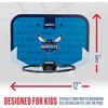 image:imageFranklin Sports NBA Team Over The Door Basketball Hoop  Kids Indoor Mini Basketball Hoop with Basketball  NBA Fan Shop Mini Hoop for Bedroom amp OfficeCharlotte Hornets