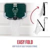 image:imageFranklin Sports NBA Team Over The Door Basketball Hoop  Kids Indoor Mini Basketball Hoop with Basketball  NBA Fan Shop Mini Hoop for Bedroom amp OfficeMilwaukee Bucks