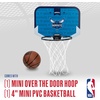 image:imageFranklin Sports NBA Team Over The Door Basketball Hoop  Kids Indoor Mini Basketball Hoop with Basketball  NBA Fan Shop Mini Hoop for Bedroom amp OfficeCharlotte Hornets