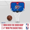 image:imageFranklin Sports NBA Team Over The Door Basketball Hoop  Kids Indoor Mini Basketball Hoop with Basketball  NBA Fan Shop Mini Hoop for Bedroom amp OfficeOklahoma City Thunder