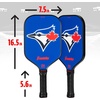 image:imageFranklin Sports MLB Team Pickleball Paddles  Official MLB Baseball Team Logo  Colors Pickleball Paddles  Signature Series 13MM Pickleball Paddle with MaxGrit  USA Pickleball USAPA ApprovedToronto Blue Jays