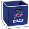 image:imageFranklin Sports NFL Storage Bins  Collapsible Cube Container  Basket  NFL Office Bedroom  Living Room  11x11Buffalo Bills
