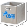 image:imageFranklin Sports NFL Storage Bins  Collapsible Cube Container  Basket  NFL Office Bedroom  Living Room  11x11Detroit Lions Pack of 6