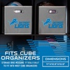 image:imageFranklin Sports NFL Storage Bins  Collapsible Cube Container  Basket  NFL Office Bedroom  Living Room  11x11Detroit Lions Pack of 6