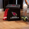 image:imageFranklin Sports NFL Storage Ottoman  Container  Folding Organizer Bins  Office Bedroom  Living Room Decor  14 x 14Arizona Cardinals