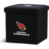 image:imageFranklin Sports NFL Storage Ottoman  Container  Folding Organizer Bins  Office Bedroom  Living Room Decor  14 x 14Arizona Cardinals