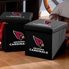 image:imageFranklin Sports NFL Storage Ottoman  Container  Folding Organizer Bins  Office Bedroom  Living Room Decor  14 x 14Arizona Cardinals