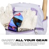 image:imageFranklin Sports USA SB Gameday FastpitchSoftball Backpack  Adult Youth Softball  Baseball Equipment  Bat Bag  Stores Batting Gloves Helmet Cleats  Waterproof Premium BatpackWhiteLilac