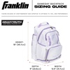image:imageFranklin Sports USA SB Gameday FastpitchSoftball Backpack  Adult Youth Softball  Baseball Equipment  Bat Bag  Stores Batting Gloves Helmet Cleats  Waterproof Premium BatpackWhiteLilac