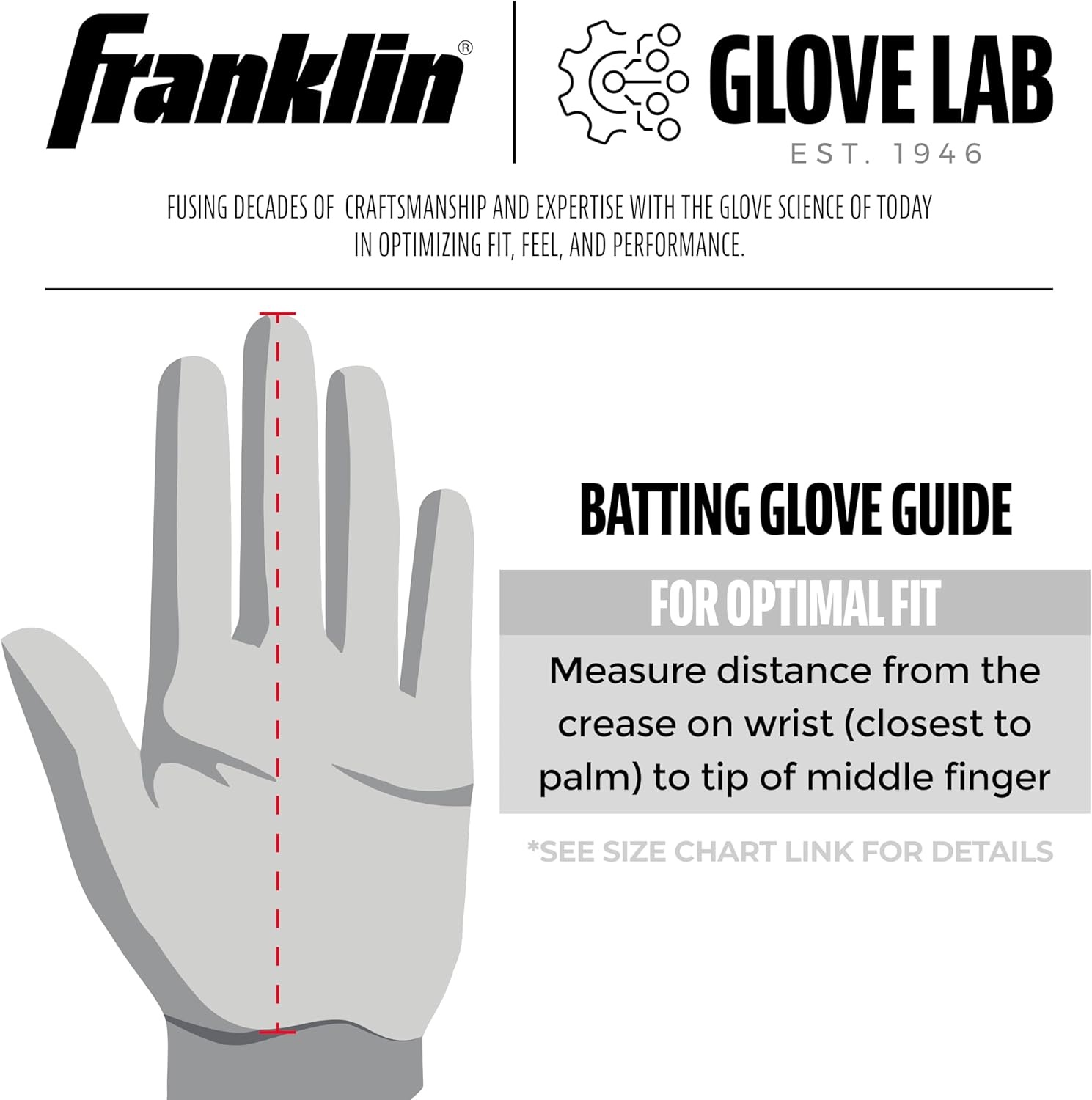 image:imageFranklin Sports MLB Baseball Batting Gloves  CFX Pro Youth and Adult  Baseball  Softball  Multiple Sizes  ColorsChrome White