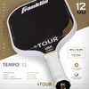 image:imageFranklin Sports Pro Pickleball Paddles  FS Tour Featherweight Series Lightweight Paddles  USA Pickleball Approved  Raw Carbon Fiber Surface  Dynasty  Tempo  12mm CoreTempo  White