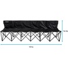 image:imageFranklin Sports Sideline Team Bench  Collapsible Sports Bench  Easy Assembly  Pop Up Black 6 Person