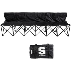 image:imageFranklin Sports Sideline Team Bench  Collapsible Sports Bench  Easy Assembly  Pop Up Black 6 Person