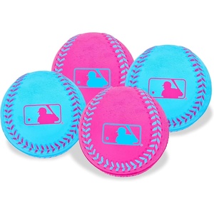 image:imageFranklin Sports MLB Oversized Foam Baseballs  88mm  4 Pack  Cyan  Pink