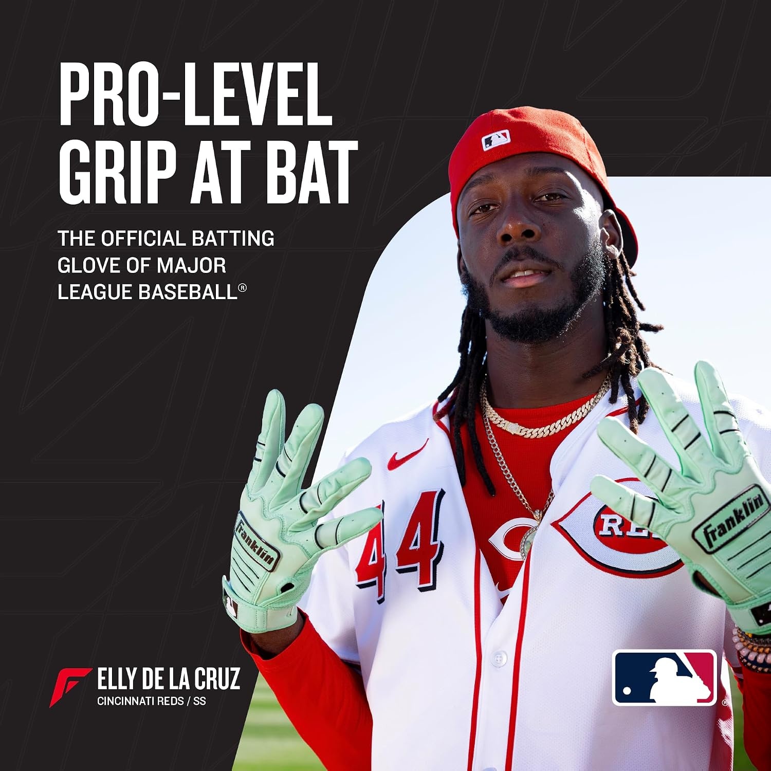 image:imageFranklin Sports MLB Baseball Batting Gloves  CFX Pro Youth and Adult  Baseball  Softball  Multiple Sizes  ColorsMint 7