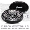 image:imageFranklin Sports NFL Las Vegas Raiders Mini Soft Kids Footballs  2 Pack of Kids Indoor  Outdoor Soft Sport Balls  4 Inch Team Toy Footballs for Kids  NFL Youth Fan Shop