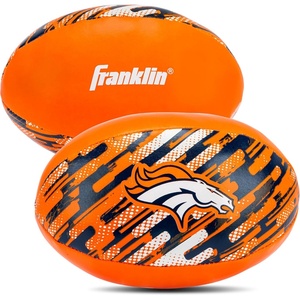 image:imageFranklin Sports NFL Denver Broncos Mini Soft Kids Footballs  2 Pack of Kids Indoor  Outdoor Soft Sport Balls  4 Inch Team Toy Footballs for Kids  NFL Youth Fan Shop